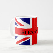 Persönliche Gestaltung der britischen Flagge Kaffeetasse (Vorderseite Links)