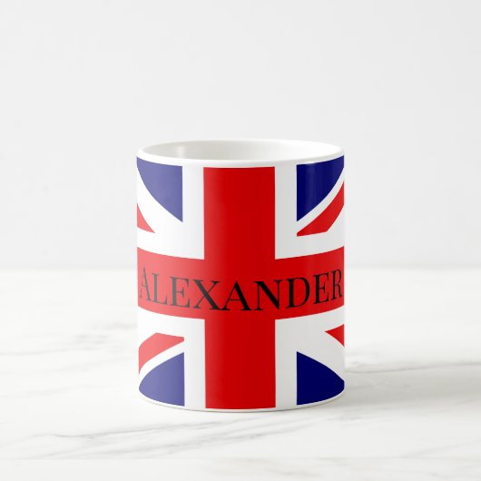 Persönliche Gestaltung der britischen Flagge Kaffeetasse (Mittel)