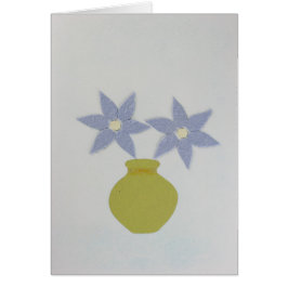 Persönliche Gestaltung der grünen Vase und zwei bl