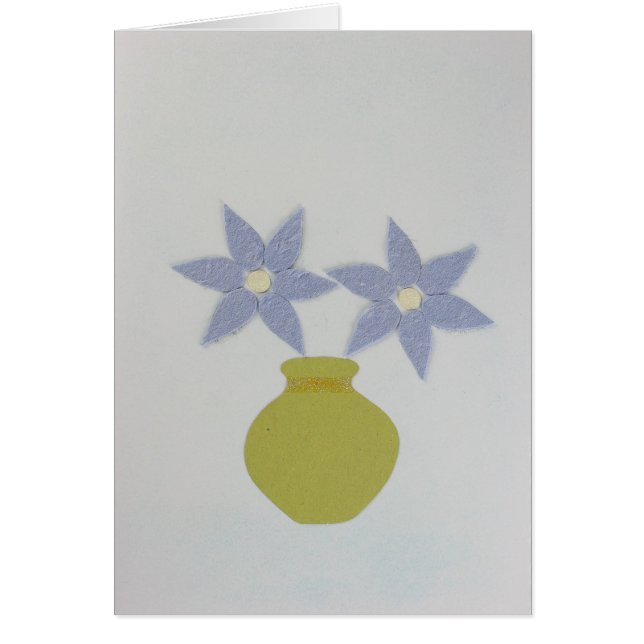 Persönliche Gestaltung der grünen Vase und zwei bl (Vorne)