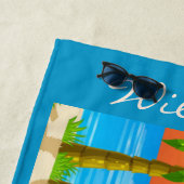 Persönliche Gestaltung der Küstenlandschaft Vögel  Strandtuch (Beispiel)