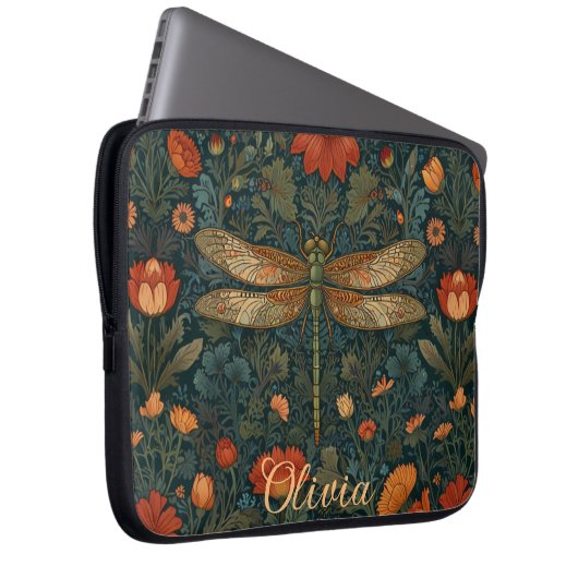 Persönliche Gestaltung der Libellenfliege Laptopschutzhülle (Vorne Rechts)