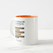 Persönliche Gestaltung der Nebenwirkungen der Chir Zweifarbige Tasse (Vorderseite Links)