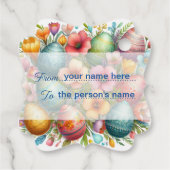 Persönliche Gestaltung der Osterpräsente Frühlings Geschenkanhänger (Rückseite)