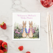 Persönliche Gestaltung der Peter- und Flopsy-Babyd Serviette (Beispiel)