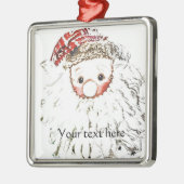 Persönliche Gestaltung der Santa Keramik Ornament Aus Metall (Links)