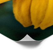 Persönliche Gestaltung der schönen gelben Blume Poster (Ecke)