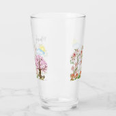 Persönliche Gestaltung der sonnigen Lilien Eichhör Glas (Links)