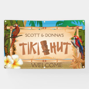 Persönliche Gestaltung der Tiki Hütte im Paradies Banner