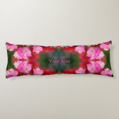 Persönliche Gestaltung der tropischen Blume Pink B Seitenschläferkissen (Rückseite)