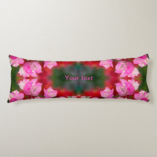 Persönliche Gestaltung der tropischen Blume Pink B Seitenschläferkissen (Vorderseite)