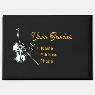 Persönliche Gestaltung der Violinlehrerin Magnet