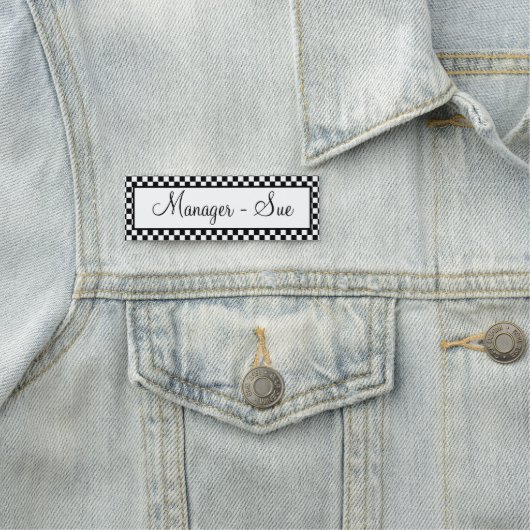 Persönliche Gestaltung des Designers Namensschild (Beispiel)