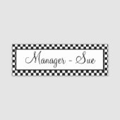 Persönliche Gestaltung des Designers Namensschild (Vorderseite)