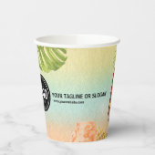 Persönliche Gestaltung des Firmenlogos Wasserfarbe Pappbecher (Links)