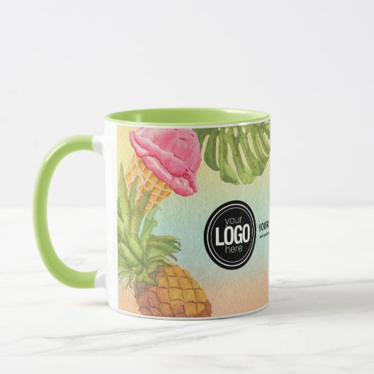 Persönliche Gestaltung des Firmenlogos Wasserfarbe Tasse (Links)