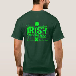 Persönliche Gestaltung des Irish Drinking Team St. T-Shirt