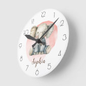 Persönliche Gestaltung des Kinderzimmer Girls Room Runde Wanduhr (Winkel)