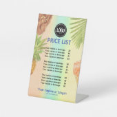 Persönliche Gestaltung des Logo-Aquarelleis Sockelschild (Vorderseite)