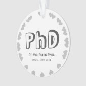 Persönliche Gestaltung des PhD-Abschlusses Ornament (Vorderseite)