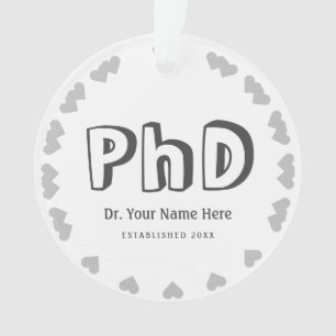 Persönliche Gestaltung des PhD-Abschlusses Ornament