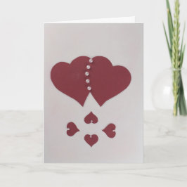 Persönliche Gestaltung des Valentinischen Herzens Feiertagskarte