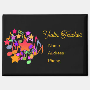 Persönliche Gestaltung des Violinlehrers Magnet