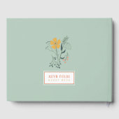 Persönliche Gestaltung des wunderschönen botanisch Gästebuch (Rückseite)