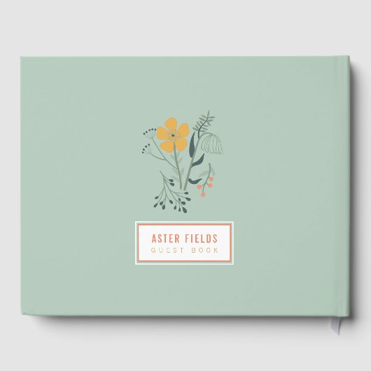 Persönliche Gestaltung des wunderschönen botanisch Gästebuch (Rückseite)