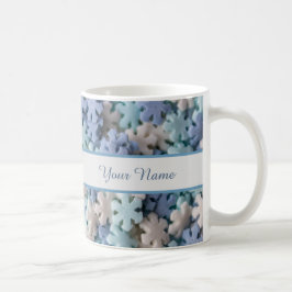 Persönliche Gestaltung einer edlen Schneeflocken W Kaffeetasse