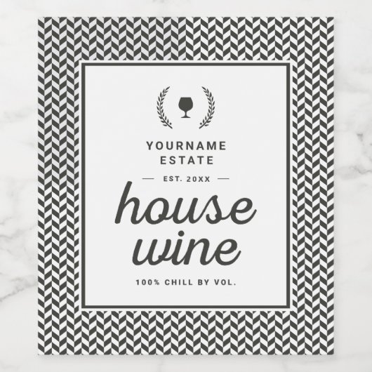 Persönliche Gestaltung Ihrer eigenen Weinvorlage Weinetikett (Einzelnes Label)