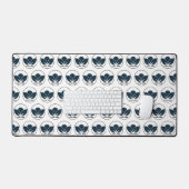 Persönliche Gestaltung Ihres Schreibtisches: weiße Schreibtischunterlage (Tastatur & Maus)