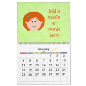 Persönliche Gestaltung Kalender (Jan 2026)