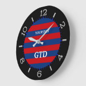 Persönliche Gestaltung moderner, lebendiger, horiz Große Wanduhr (Winkel)