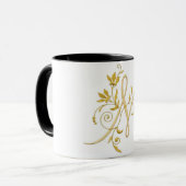 Persönliche Gestaltung: Monogram M-Tasse Tasse (Vorderseite Links)