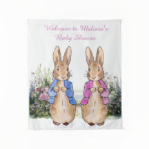 Persönliche Gestaltung Peter und Flopsy Baby Dusch