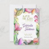 Persönliche Gestaltung Schöne Aquarellfarben Außen Save The Date (Vorderseite)