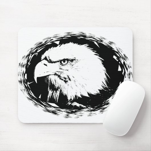 Persönliche Gestaltung von Eagle Head Moderne Pop Mousepad (Mit Mouse)
