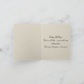 Persönliche Gestaltung von Giraffe zum Geburtstag  Karte (Innenseite)