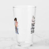 Persönliche Gestaltung von Mutter und Sohn | Gelb Glas (Links)