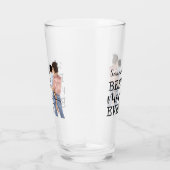 Persönliche Gestaltung von Mutter und Sohn | Gelb Glas (Rechts)