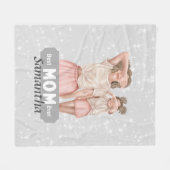 Persönliche Gestaltung von Mutter und Tochter | Gr Fleecedecke (Vorderseite (Horizontal))