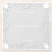 Persönliche Gestaltung von Tafelblättern und schwa Glasuntersetzer (Rückseite)