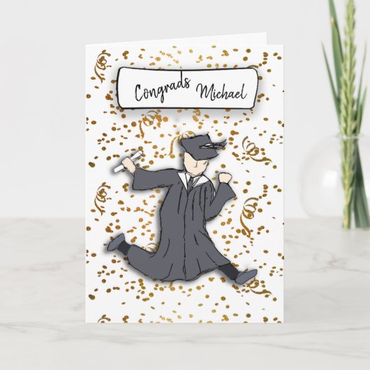 Persönliche Glückwünsche Graduierung Karte (Vorderseite)
