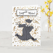 Persönliche Glückwünsche Graduierung Karte (Gelbe Blume)