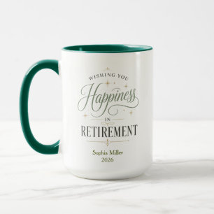 Persönliche Glückwünsche zum Ruhestand Tasse
