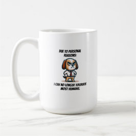 Persönliche Gründe können nicht tolerieren Kaffeetasse