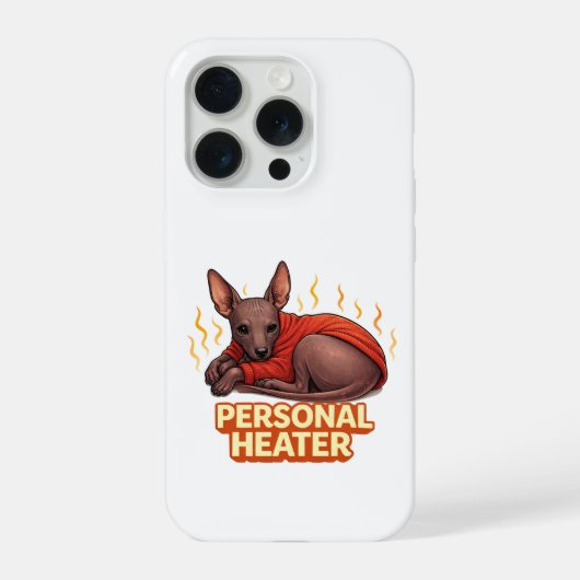 Persönliche Heizung Xoloitzcuintli iPhone Hülle (Rückseite)