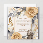 Persönliche Hochzeitscoupets Save The Date (Vorne/Hinten)