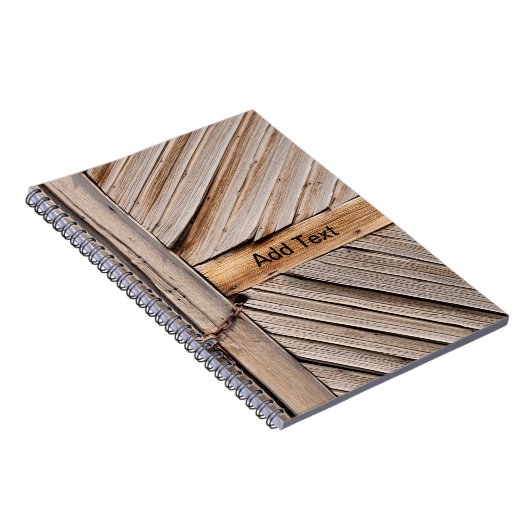 Persönliche Holztür Notizblock (Rechte Seite)